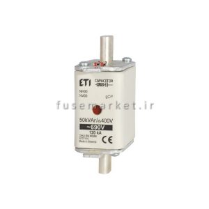 فیوز خاص DC ای تی آی ETI NH00 gCP 50kVAr 690V