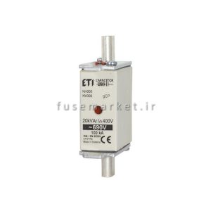 فیوز خاص DC ای تی آی ETI NH000 gCP 12,5kVAr 690V