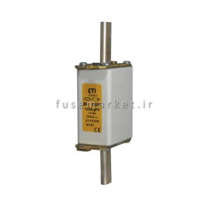 فیوز کاردی خورشیدی ای تی آی ETI NH1 gPV 80A 750V DC