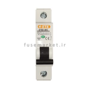 کلید مینیاتوری 1 پل تیپ B ایستا توان اتصال ETE MCB MC001105111 10A