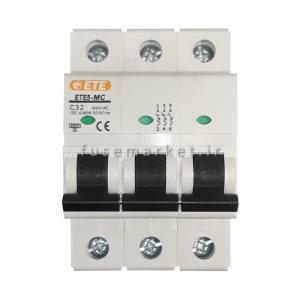 کلید مینیاتوری 3 پل تیپ C ایستا توان اتصال ETE MCB MC001312211 50A