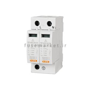 برق گیر تابلویی تک فاز ایستا توان اتصال ETE TTE08122 T2-C 40KA 1P+N(36mm)