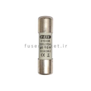 فیوز سیلندری ایستا توان اتصال ETE CF001103804 10×38 500V gG 4A