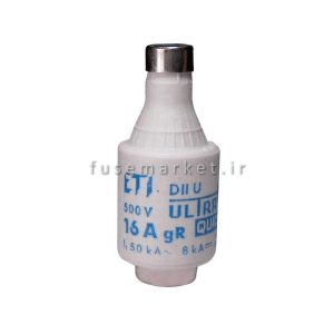 فیوز تند سوز فشنگی ای تی آی ETI DIIUQ E27 500V 25A gR