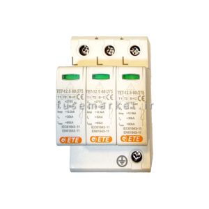 برقگیر تابلویی 3 پل AC ایستا توان اتصال ETE ETSPR0044360 3P-R 440V T1+T2 B+C 60KA