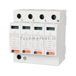 برقگیر تابلویی 3 پل و نول AC ایستا توان اتصال ETE ETSPD0045420 3P+N 440V T2+T3 C+D