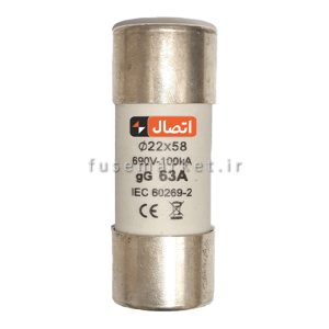 فیوز سیلندری ایستا توان اتصال ETE CF002225840 22×58 500V aM 40A