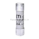 فیوز سیلندری سولار ای تی آی ETI FCD 8865109 10×38 25A 1100 DC GPV
