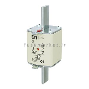 فیوز کاردی باتری ای تی آی ETI NH 004110699 63A 1500V 0L DC