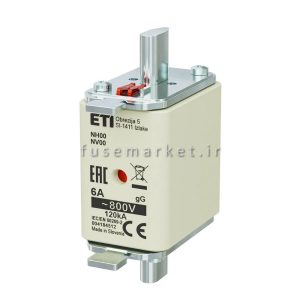 فیوز کاردی مخصوص اینورتر خورشیدی ای تی آی ETI 004184533 125A 800V 2