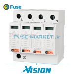 برقگیر تابلویی ایستا توان اتصال ETE AC SPD ETSPD0084440 800V T1+T2 3P+N 40KA 7KA