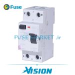 کلید جریان نشتی ای تی آی ETI RCCB EFI 2 AC I 100 0.03 230V AC 1P+N