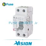 کلید جریان نشتی ای تی آی ETI RCCB EFI 2 AC I 63 0.03 230V AC 1P+N