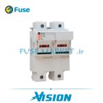 پایه فیوز سیلندری ایستا توان اتصال ETE 22×58 2P 125A LED