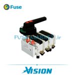 کلید فیوز قابل قطع زیر بار بدون فیوز دسته اینترلاک زاویر ZAVIR ZTS02 630A